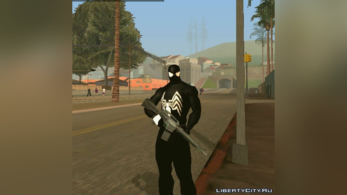 Скачать Человек-паук в черном костюме для GTA San Andreas (iOS, Android)