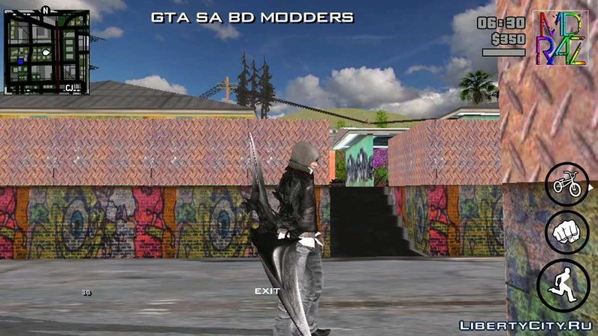 Алекс Мерсер с клинком из Прототипа / GTA San Andreas (iOS, Android)
