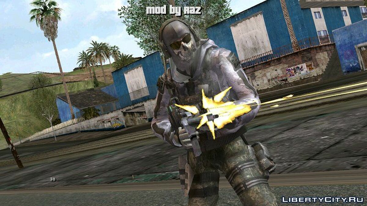 Скачать Скин из Call of Duty: Ghosts для GTA San Andreas (iOS, Android)