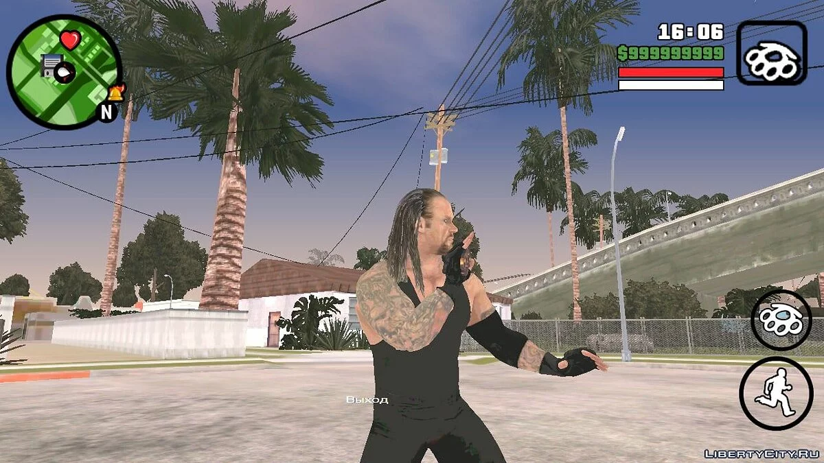 Гробовщик из игры Smackdown vs Raw 2011 / GTA San Andreas (iOS, Android)