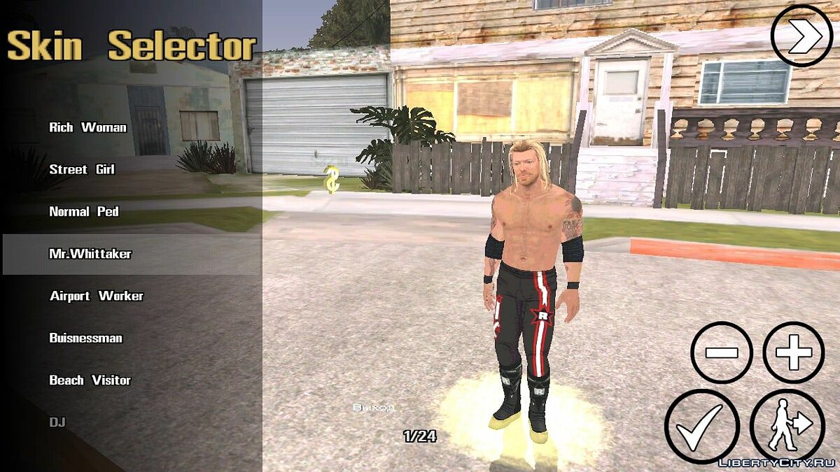 Скачать Эдж из игры Smackdown Vs Raw 2011 для GTA San Andreas (iOS, Android)