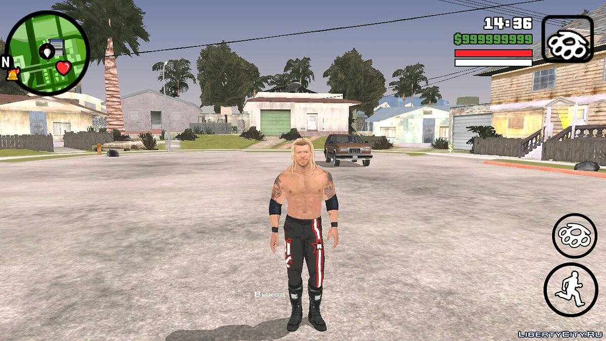 Скачать Эдж из игры Smackdown Vs Raw 2011 для GTA San Andreas (iOS, Android)