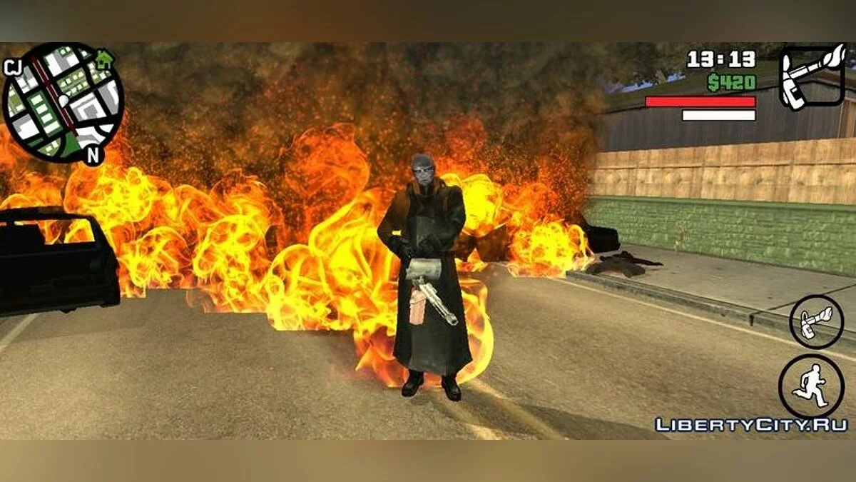Скин из игры Resident Evil / GTA San Andreas (iOS, Android)