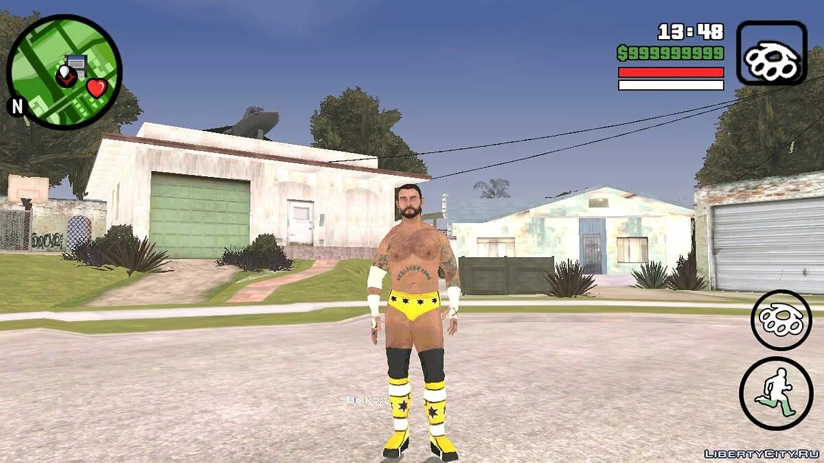 СМ Панк из игры Smackdown vs Raw 2011 / GTA San Andreas (iOS, Android)