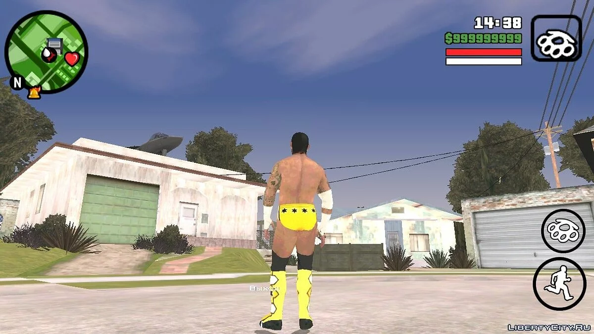 СМ Панк из игры Smackdown vs Raw 2011 / GTA San Andreas (iOS, Android)