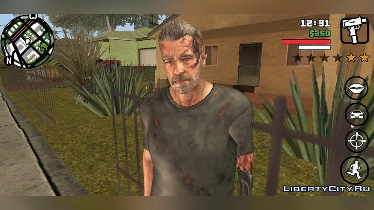 Терминатор из игры Mortal Kombat X / GTA San Andreas (iOS, Android)
