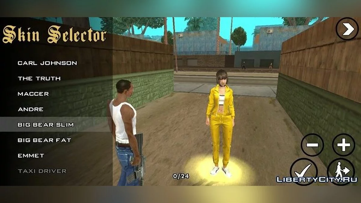 Girl Kelly из игры Fire for Free / GTA San Andreas (iOS, Android)