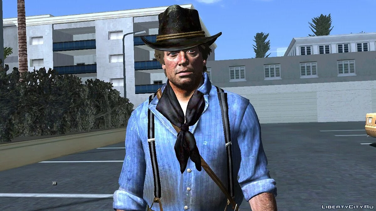Артур Морган из игры Red Dead Redemption 2 / GTA San Andreas (iOS, Android)