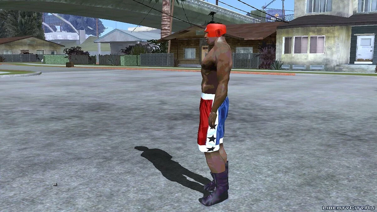 Карл Джонсон в боксерском обмундировании (как пед) / GTA San Andreas (iOS, Android)