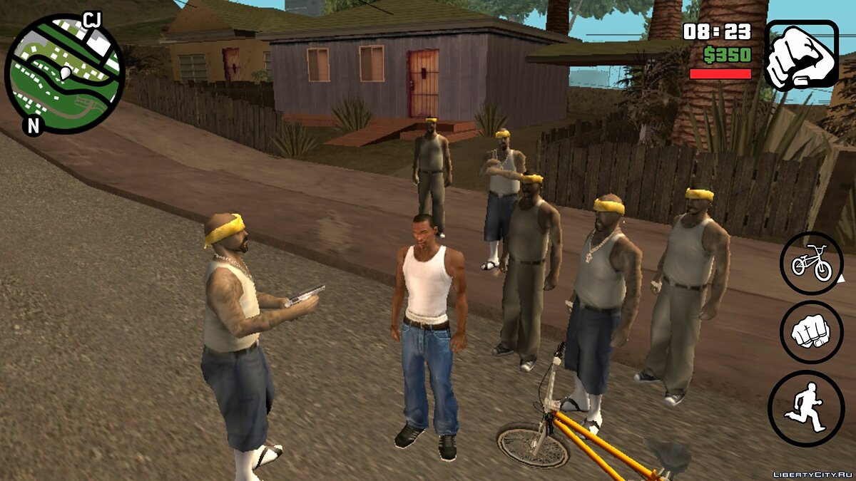 Скачать Новые текстуры для гангстеров с Лос-Сантоса для GTA San Andreas  (iOS, Android)