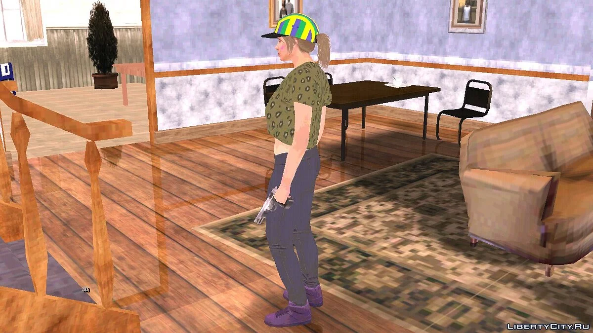 Рандомный скин девушки из GTA Online / GTA San Andreas (iOS, Android)