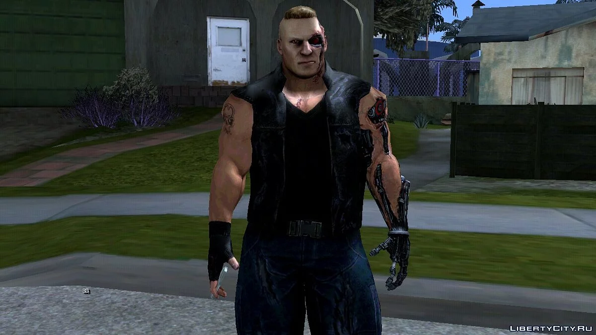 Брок Леснар (Киборг) из игры WWE Immortals / GTA San Andreas (iOS, Android)