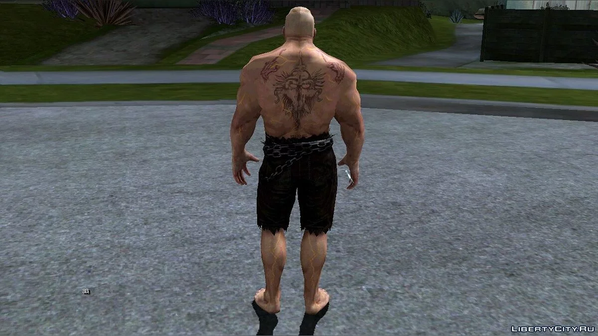 Брок Леснар (Зверь) из игры WWE Immortals / GTA San Andreas (iOS, Android)
