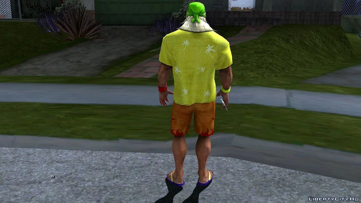 Халк Хоган (пляжный) из игры WWE Immortals / GTA San Andreas (iOS, Android)