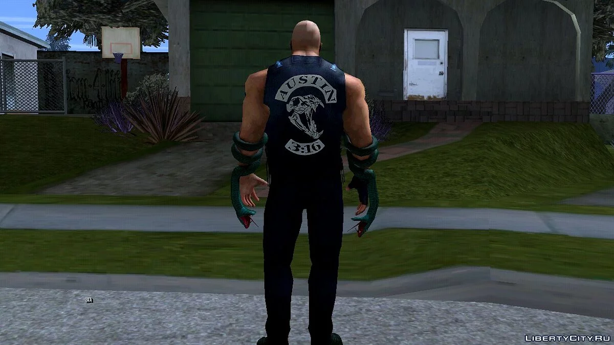 Ледяная Глыба (Техасский гремучий змей) из игры WWE Immortals / GTA San Andreas (iOS, Android)