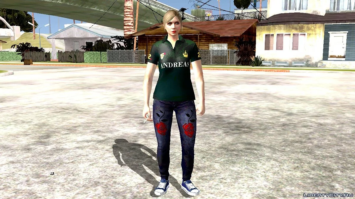 Рандомный скин девушки-блондинки из GTA Online #1 / GTA San Andreas (iOS, Android)