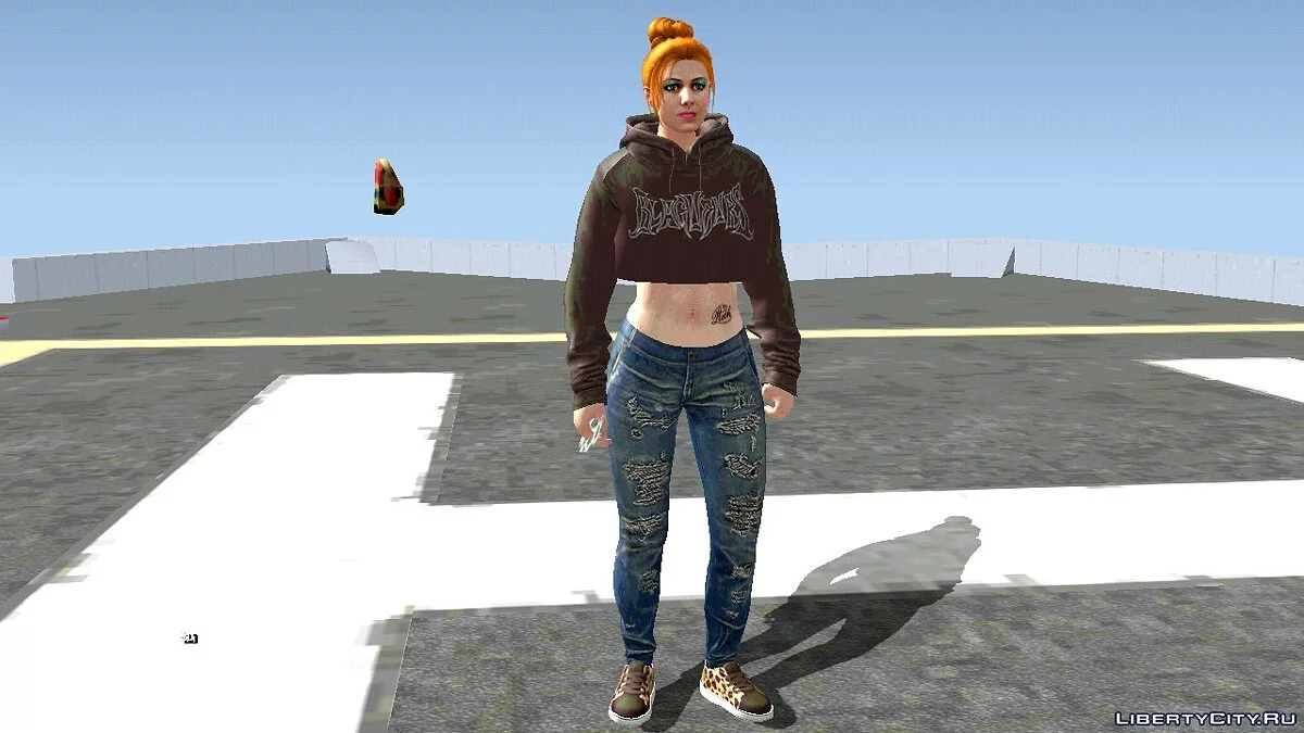 Рандомный скин девушки из GTA Online в повседневной одежде #1 / GTA San Andreas (iOS, Android)