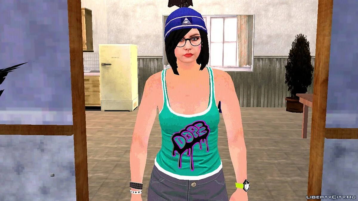 Рандомный скин девушки из GTA Online #17 / GTA San Andreas (iOS, Android)