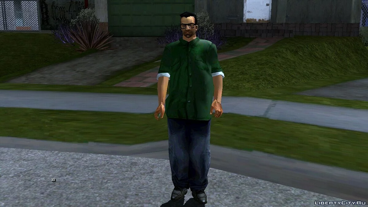 Тони в одежде Биг Смоука / GTA San Andreas (iOS, Android)