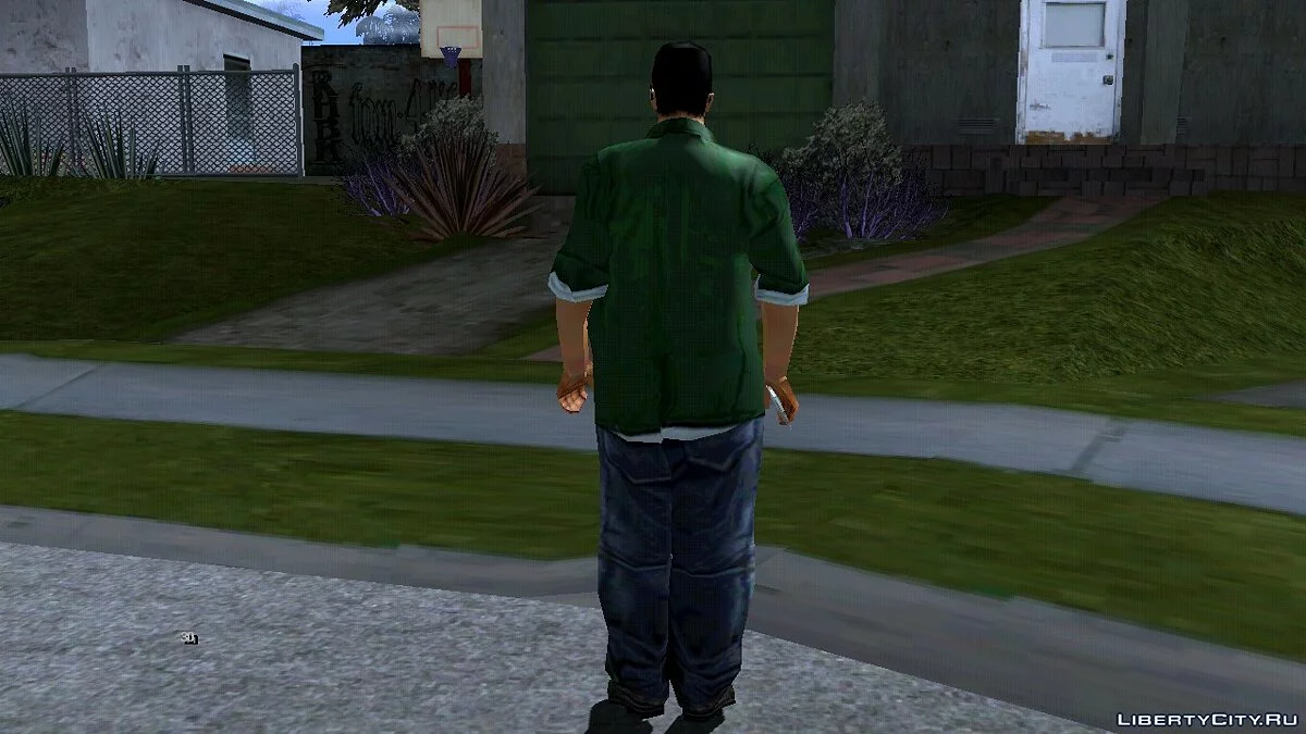 Тони в одежде Биг Смоука / GTA San Andreas (iOS, Android)