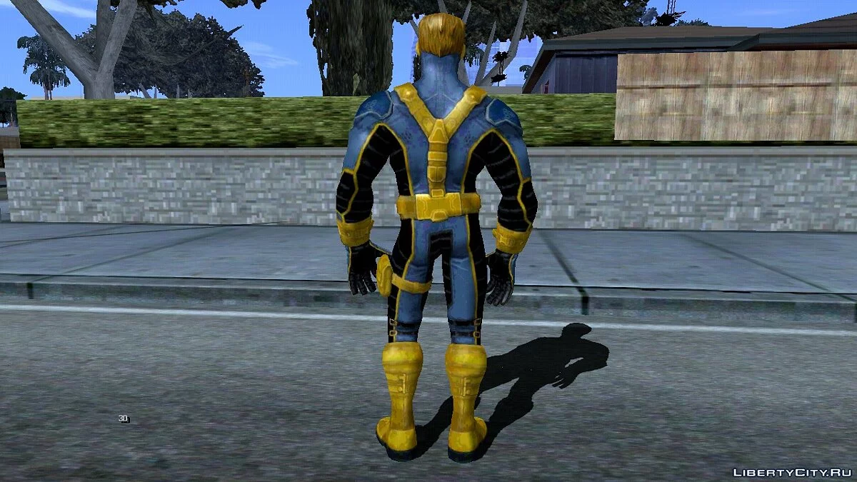 Циклоп из Marvel Strike Force / GTA San Andreas (iOS, Android)