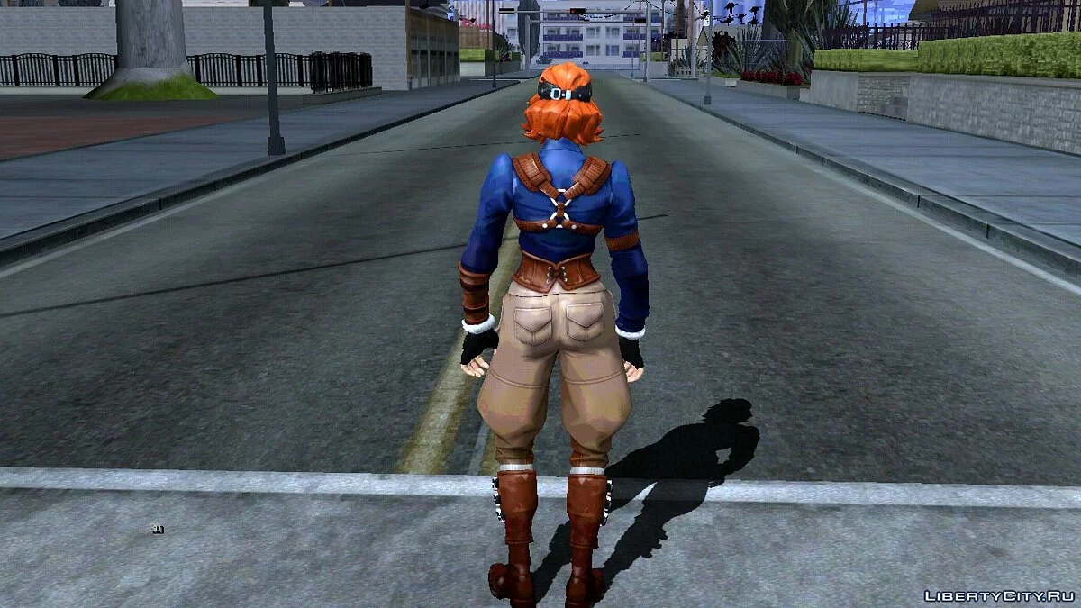 Лётчица из игры Фортнайт / GTA San Andreas (iOS, Android)