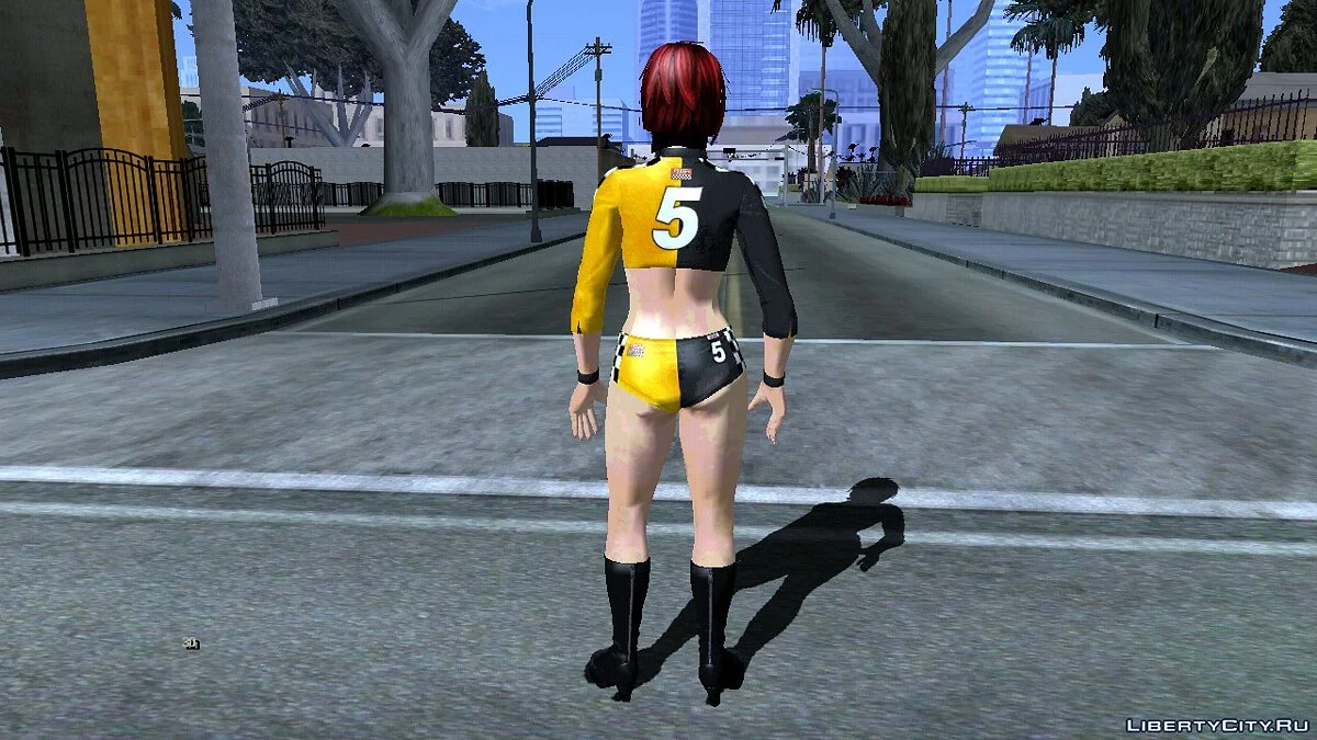 Мила в сексуальном костюме гонщицы / GTA San Andreas (iOS, Android)