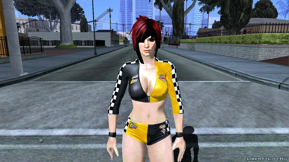 Мила в сексуальном костюме гонщицы / GTA San Andreas (iOS, Android)