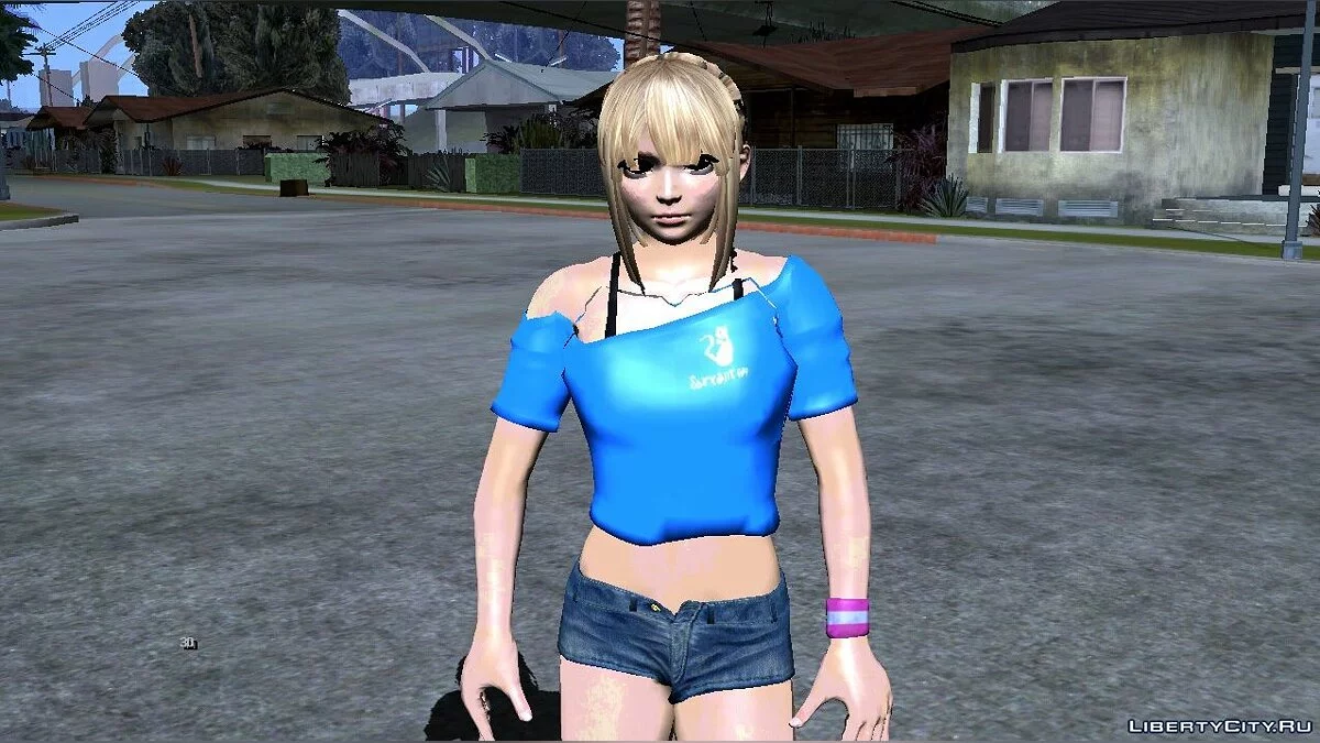Мэри Роуз в тренировочной одежде из DOA6 / GTA San Andreas (iOS, Android)
