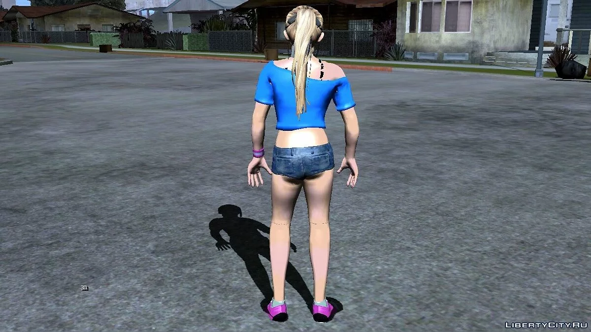 Мэри Роуз в тренировочной одежде из DOA6 / GTA San Andreas (iOS, Android)