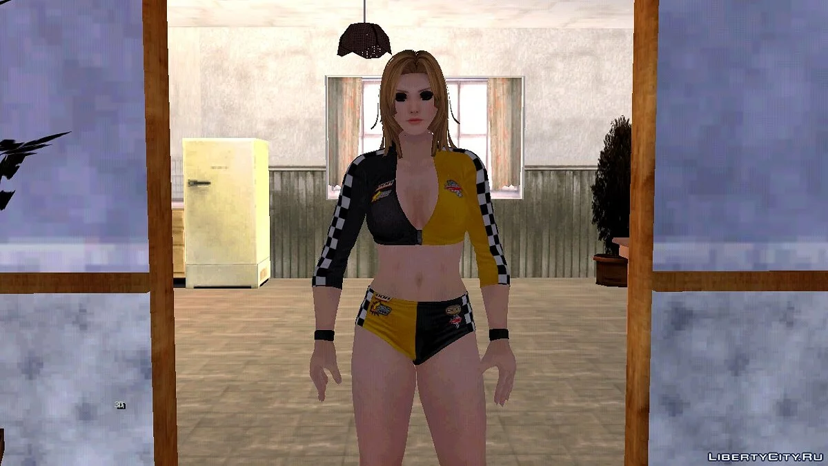 Тина Армстронг в сексуальном костюме гонщицы  / GTA San Andreas (iOS, Android)
