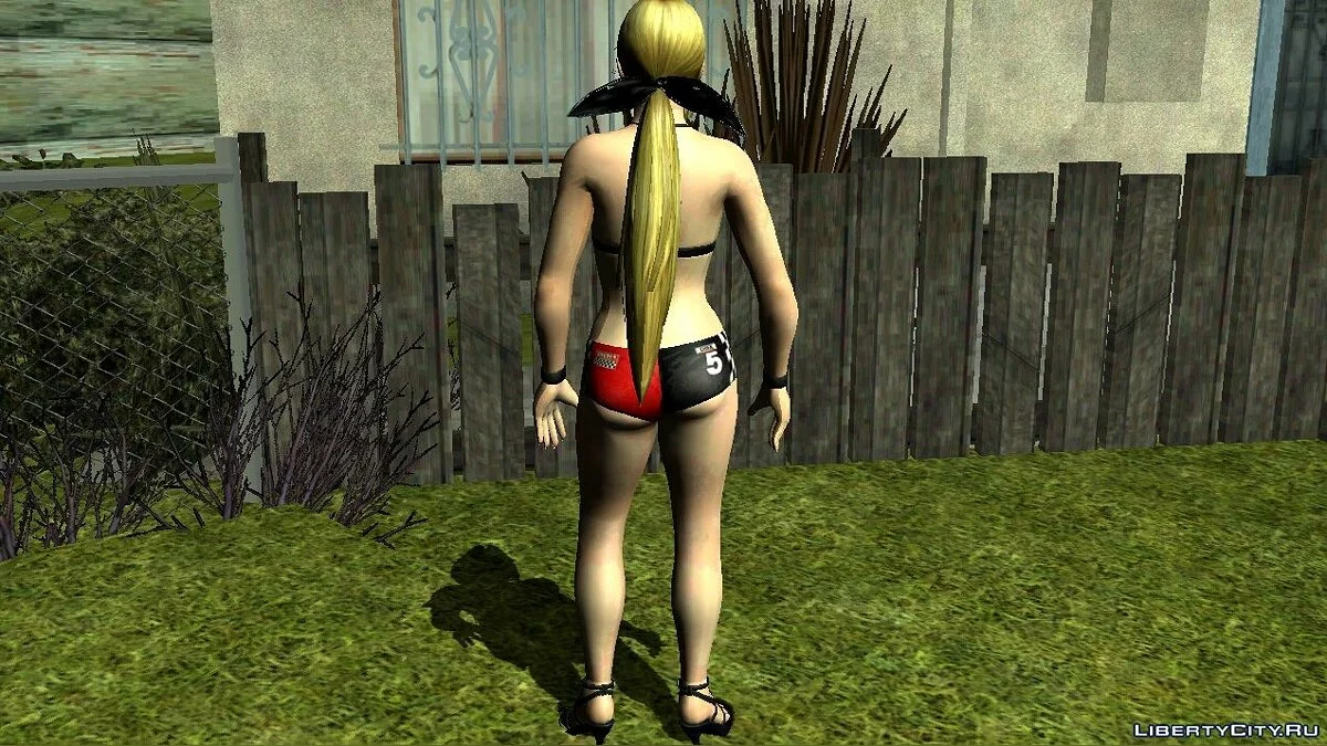 Хелена из DOA в сексуальном костюме гонщицы / GTA San Andreas (iOS, Android)
