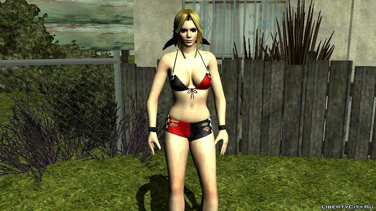Хелена из DOA в сексуальном костюме гонщицы / GTA San Andreas (iOS, Android)