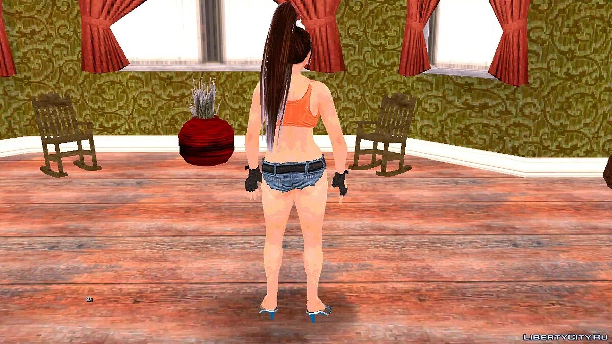 Мэй Ширануи из DOA в коротких шортах / GTA San Andreas (iOS, Android)