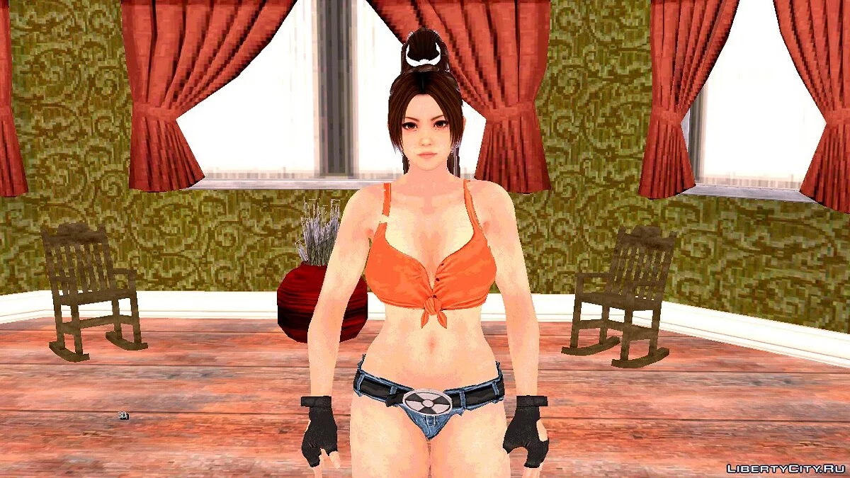 Мэй Ширануи из DOA в коротких шортах / GTA San Andreas (iOS, Android)