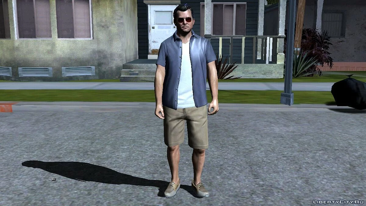 Ретекстур Майкла, Франклина и Тревора  HD v2 / GTA San Andreas (iOS, Android)