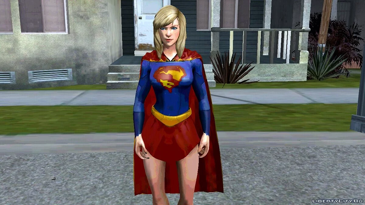 Супергёрл из DC Comics Legends / GTA San Andreas (iOS, Android)