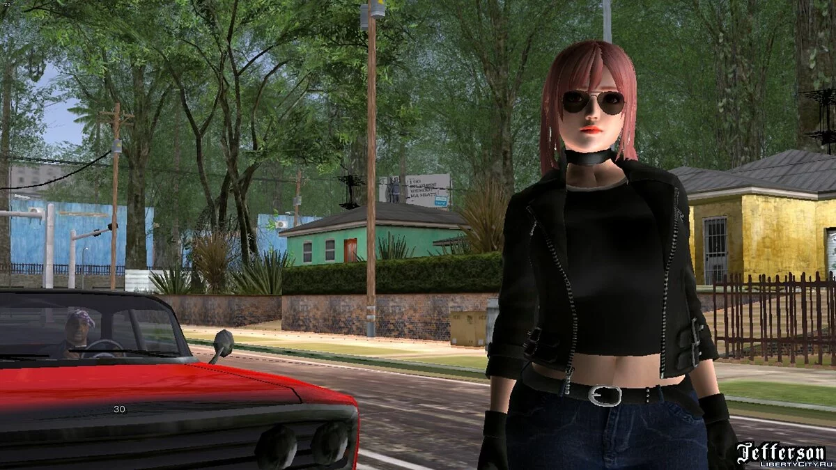 Хонока в джинсах и жакете  / GTA San Andreas (iOS, Android)