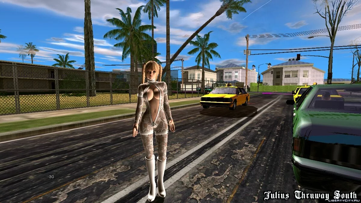 Мари Роуз в белых кружевах / GTA San Andreas (iOS, Android)