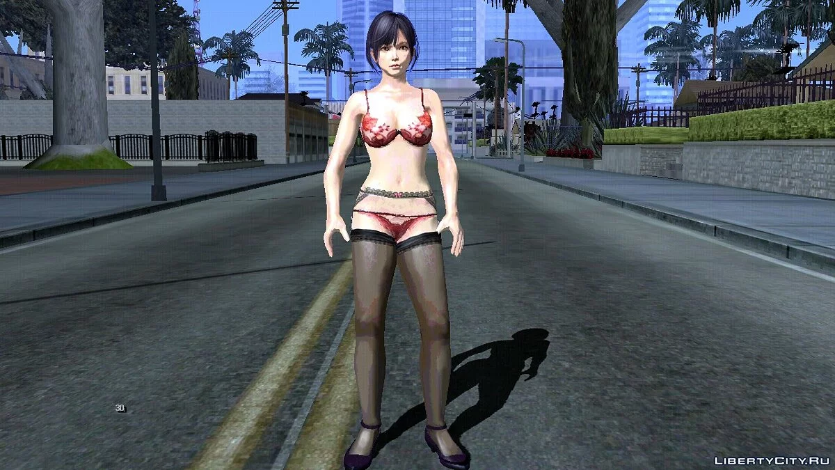 Нагиса из DOAXVV (Секретный класс) / GTA San Andreas (iOS, Android)