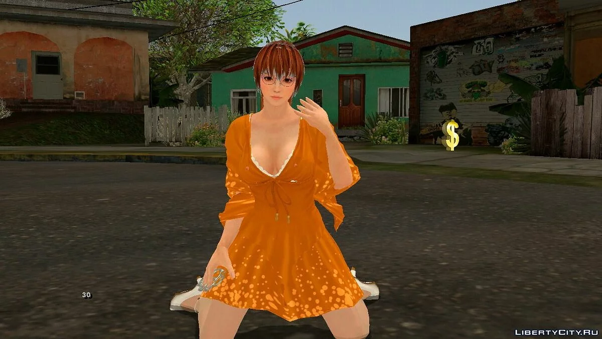Касуми в повседневном платье / GTA San Andreas (iOS, Android)