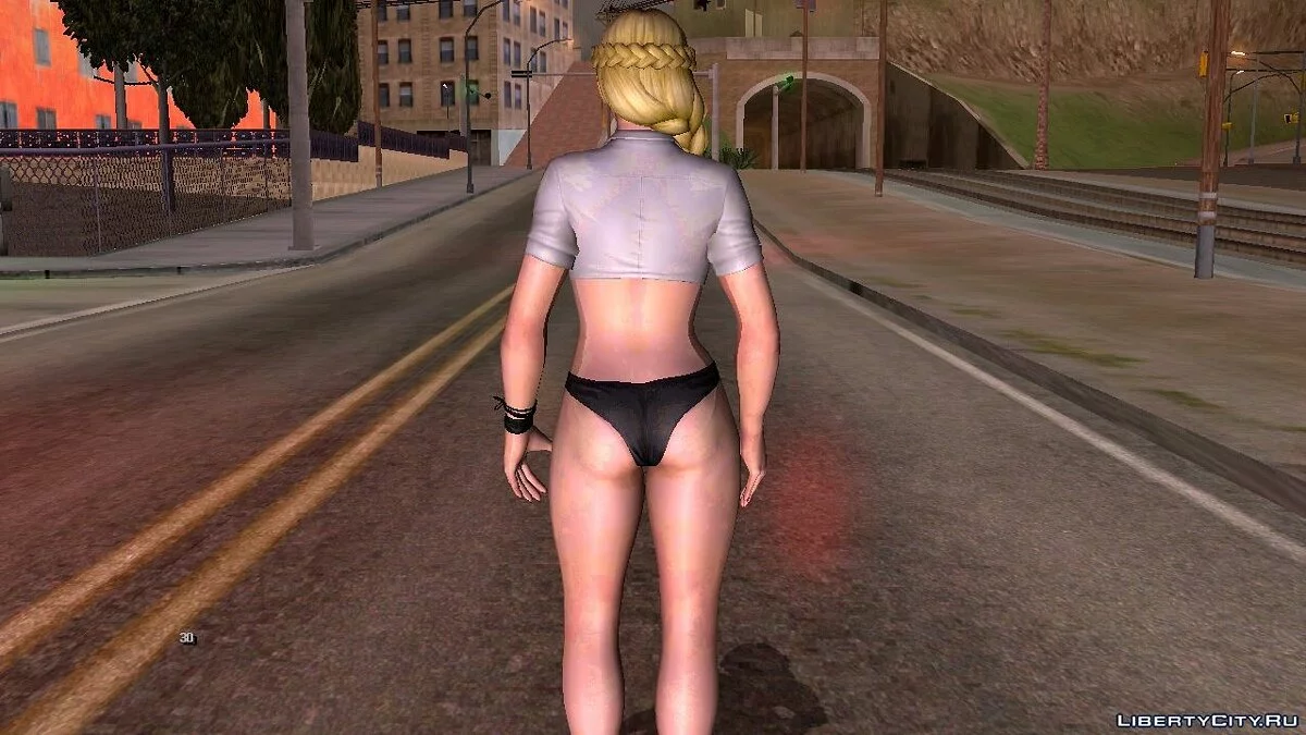 Хелена Дуглас в блузке и нижнем белье / GTA San Andreas (iOS, Android)