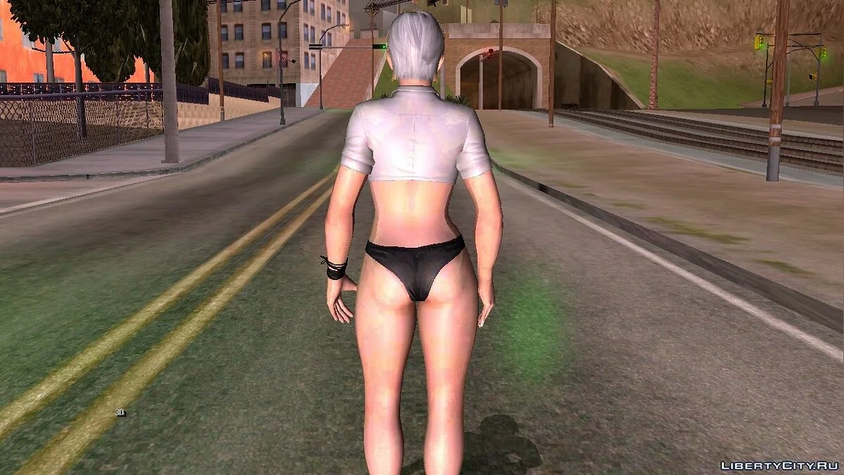 Кристи в блузке и нижнем белье / GTA San Andreas (iOS, Android)