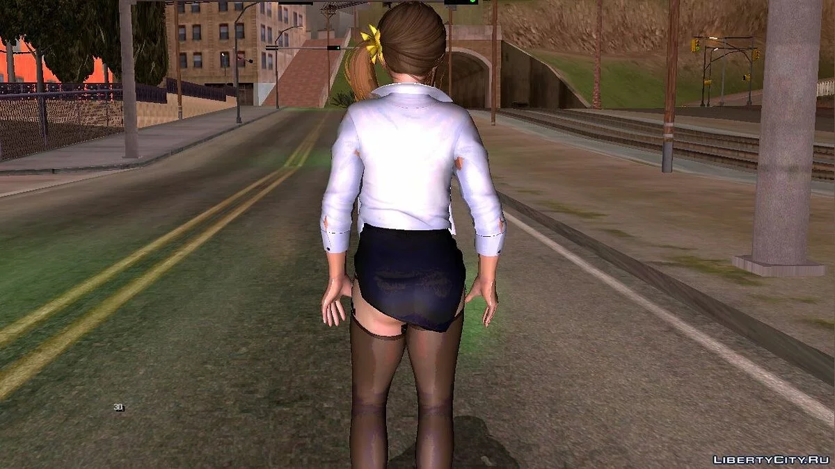 Мисаки в расстегнутой блузке / GTA San Andreas (iOS, Android)