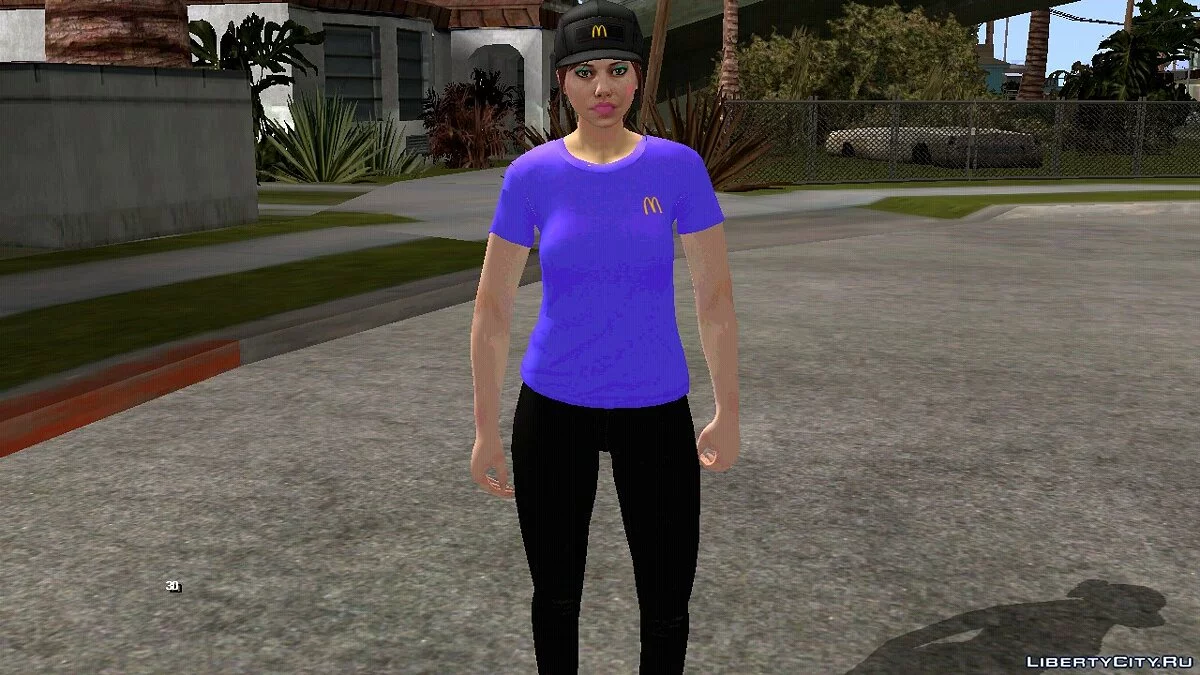 Работница МакДональдса V1 / GTA San Andreas (iOS, Android)