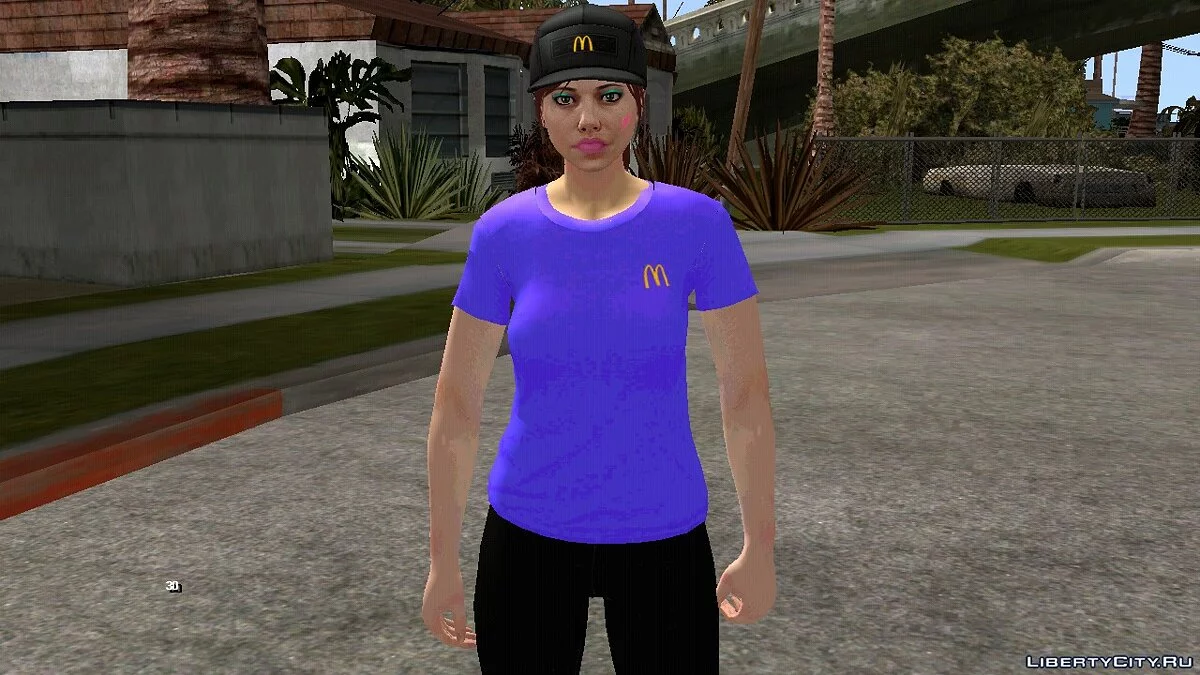 Работница МакДональдса V1 / GTA San Andreas (iOS, Android)