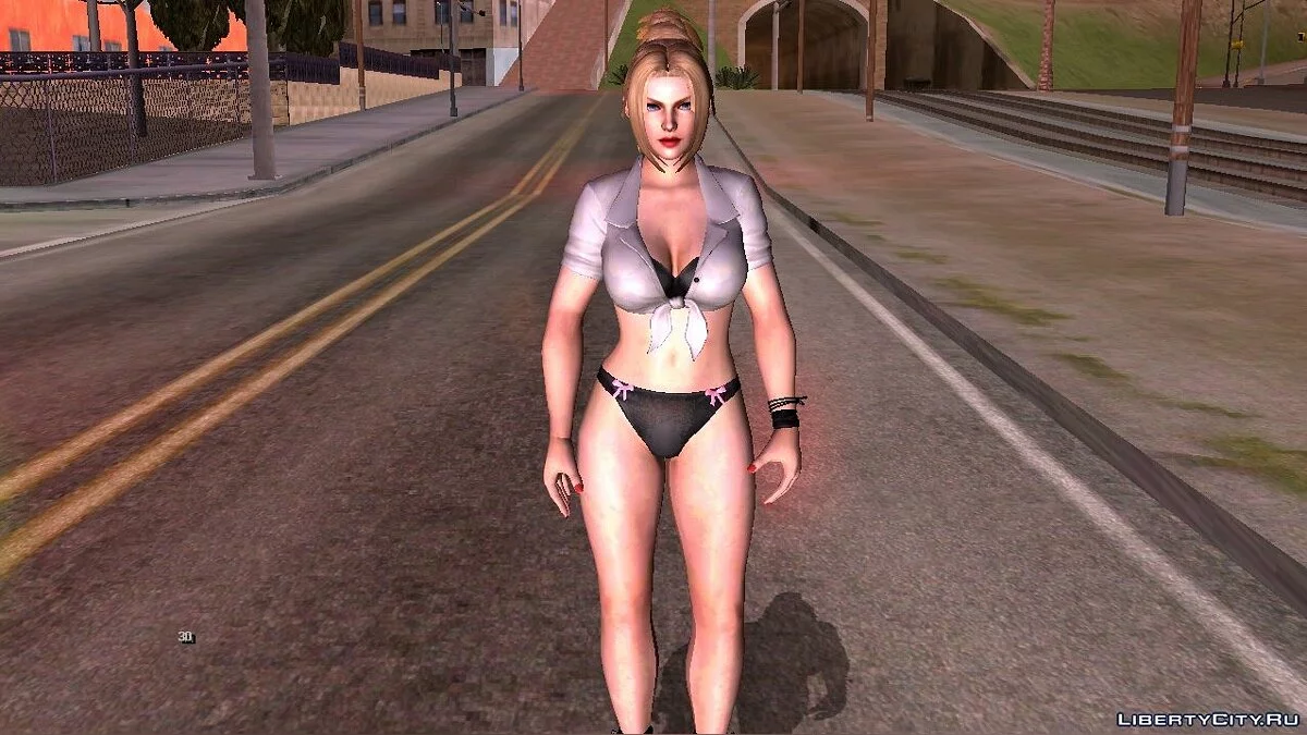 Рэйчел в блузке и нижнем белье / GTA San Andreas (iOS, Android)