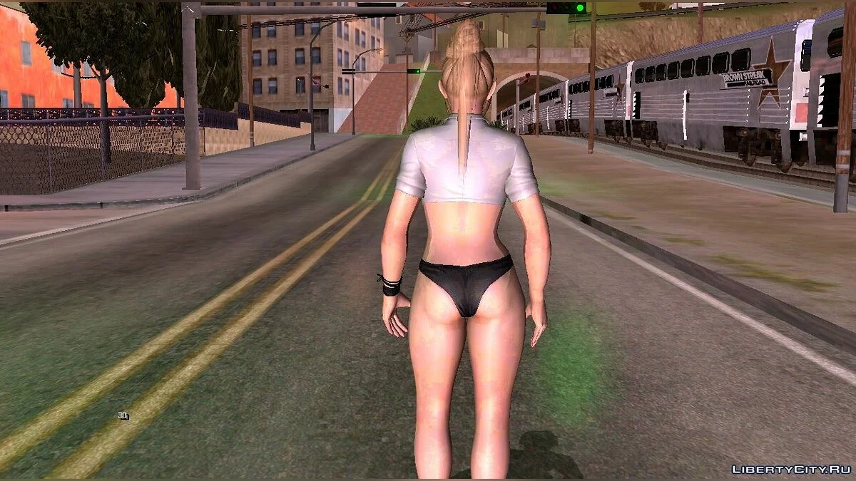 Рэйчел в блузке и нижнем белье / GTA San Andreas (iOS, Android)
