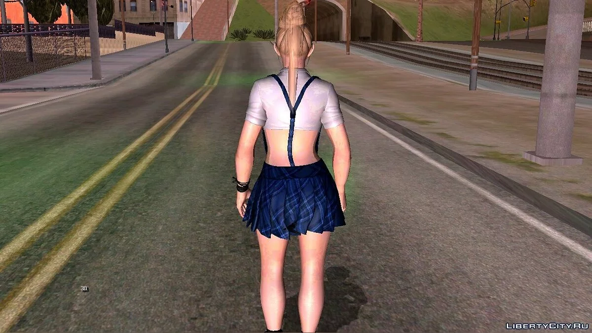 Рэйчел в униформе школьницы  / GTA San Andreas (iOS, Android)