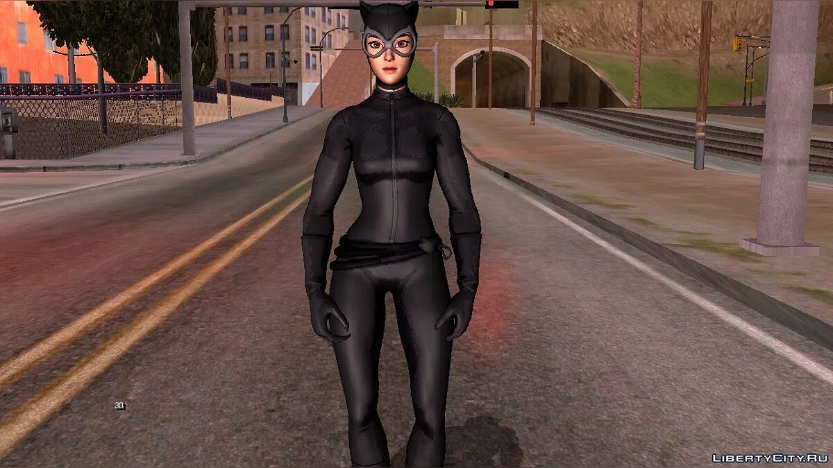 Женщина-кошка из игры Фортнайт / GTA San Andreas (iOS, Android)